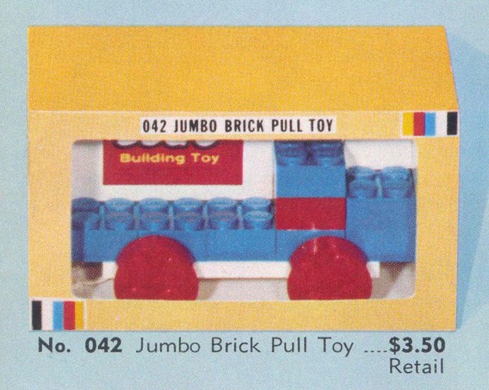 Конструктор LEGO (ЛЕГО) Samsonite 042 Jumbo Brick Pull Toy