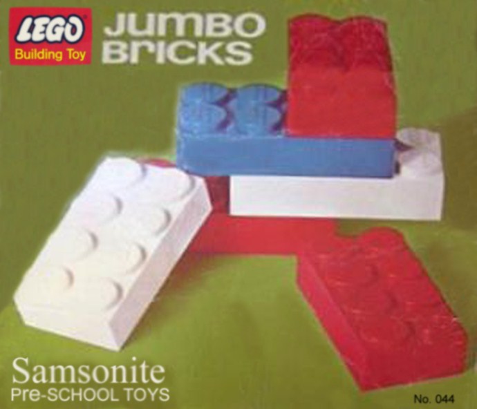 Конструктор LEGO (ЛЕГО) Samsonite 044 Jumbo Bricks