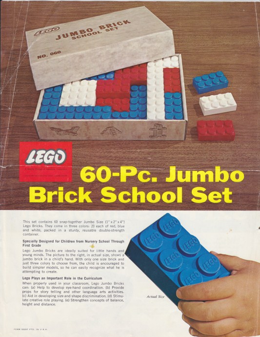 Конструктор LEGO (ЛЕГО) Samsonite 060 Jumbo Brick School Set