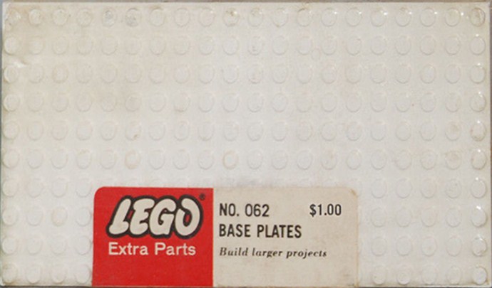 Конструктор LEGO (ЛЕГО) Samsonite 062 5 - 10X20 base plates - White
