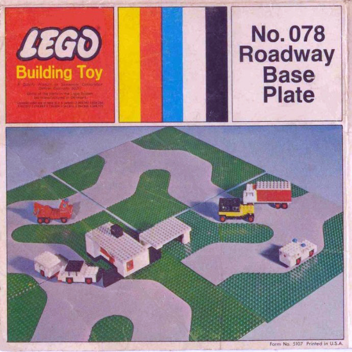 Конструктор LEGO (ЛЕГО) Samsonite 078 Roadway Base Plate 50X50
