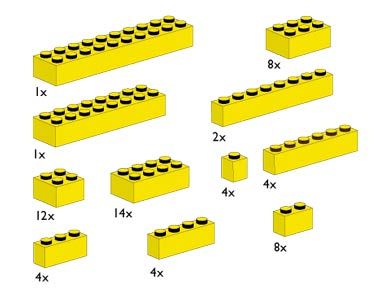 Конструктор LEGO (ЛЕГО) Bulk Bricks 10010 Assorted Yellow Bricks