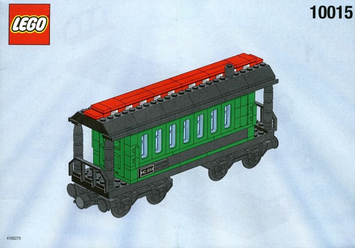 Конструктор LEGO (ЛЕГО) Trains 10015 Green Passenger Wagon