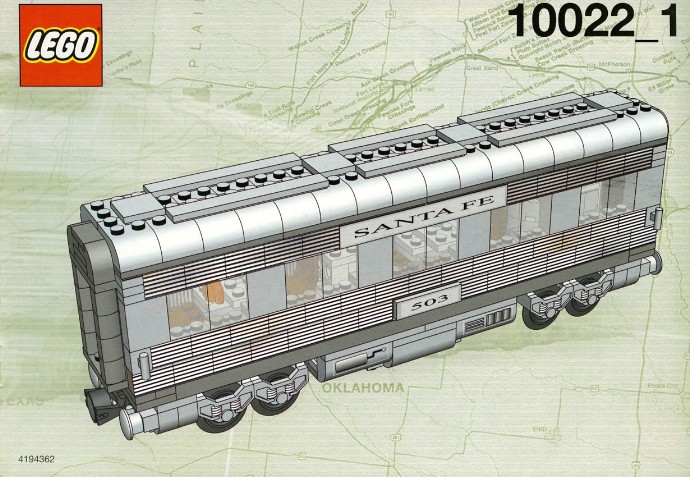 Конструктор LEGO (ЛЕГО) Trains 10022 Santa Fe Cars - Set II