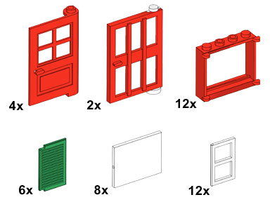 Конструктор LEGO (ЛЕГО) Bulk Bricks 10044 Windows and Doors