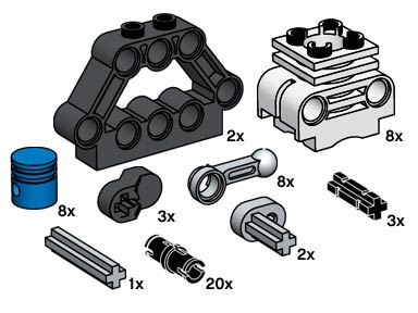 Конструктор LEGO (ЛЕГО) Bulk Bricks 10077 Technic Motor