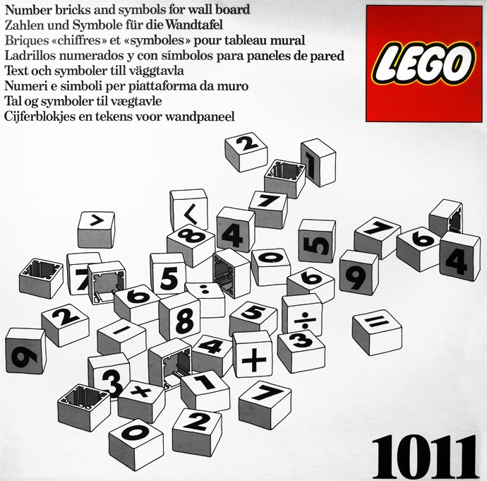 Конструктор LEGO (ЛЕГО) Dacta 1011 LEGO Number/Symbol Blocks