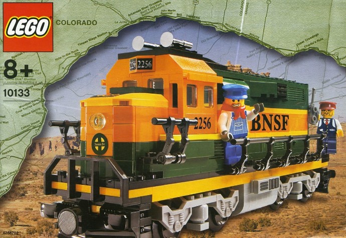 Конструктор LEGO (ЛЕГО) Trains 10133 Burlington Northern Santa Fe (BNSF) Locomotive
