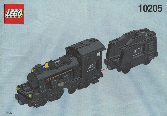 Конструктор LEGO (ЛЕГО) Trains 10205 Large Train Engine with Tender, Black 