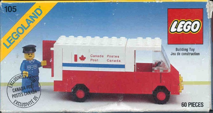 Конструктор LEGO (ЛЕГО) Town 105 Mail Van