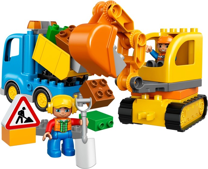 Конструктор LEGO (ЛЕГО) Duplo 10812 Truck & Tracked Excavator