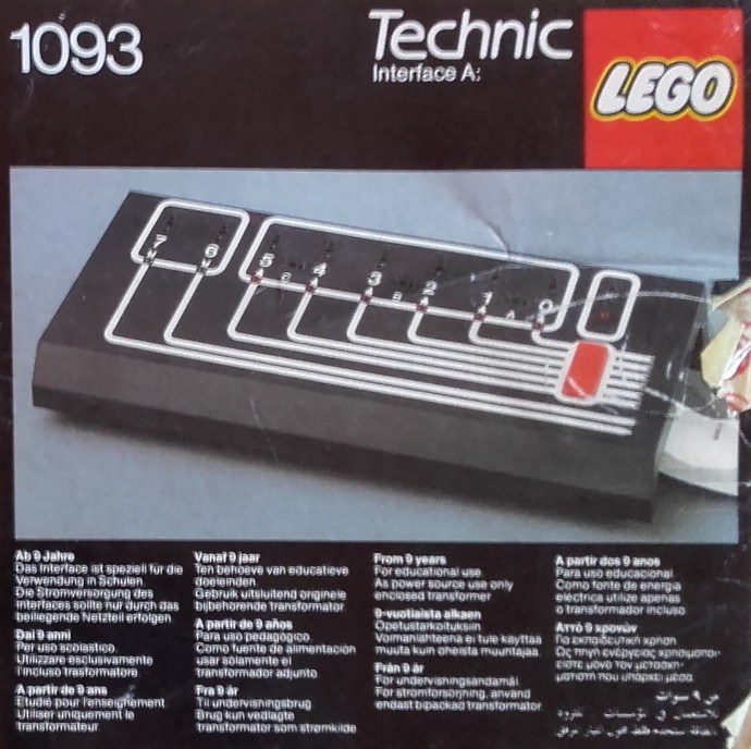 Конструктор LEGO (ЛЕГО) Dacta 1093 Interface A