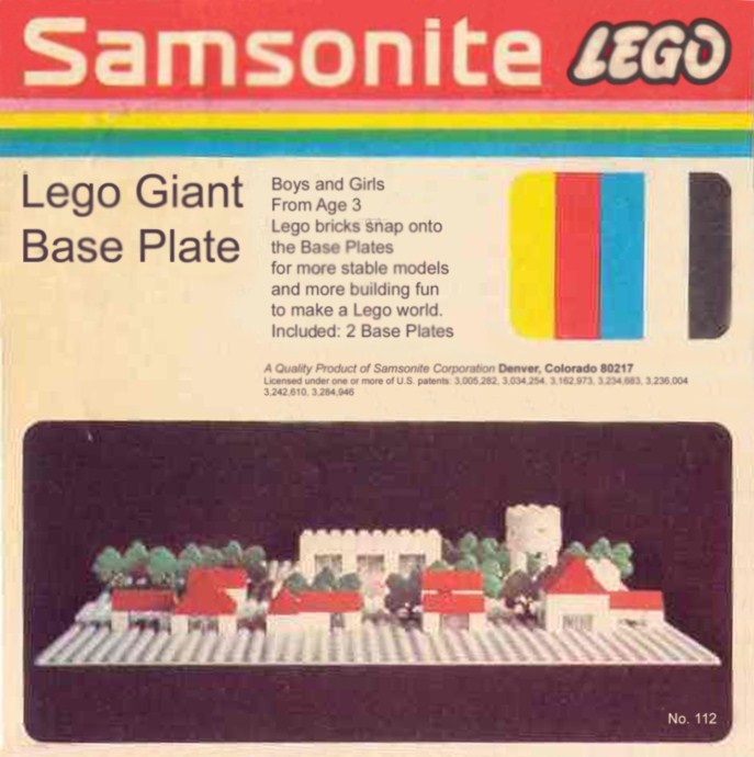 Конструктор LEGO (ЛЕГО) Samsonite 112 Lego Giant Base Plate
