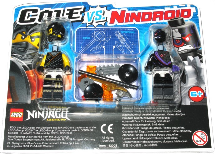 Конструктор LEGO (ЛЕГО) Ninjago 112005 Cole vs. Nindroid