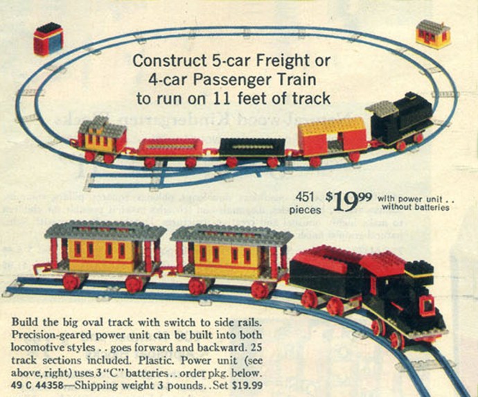 Конструктор LEGO (ЛЕГО) Samsonite 118 Motorized Freight or Passenger Train (Sears Exclusive)