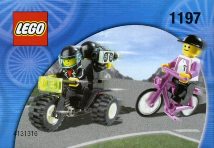 Конструктор LEGO (ЛЕГО) Town 1197 Telekom Race Cyclist and Television Motorbike