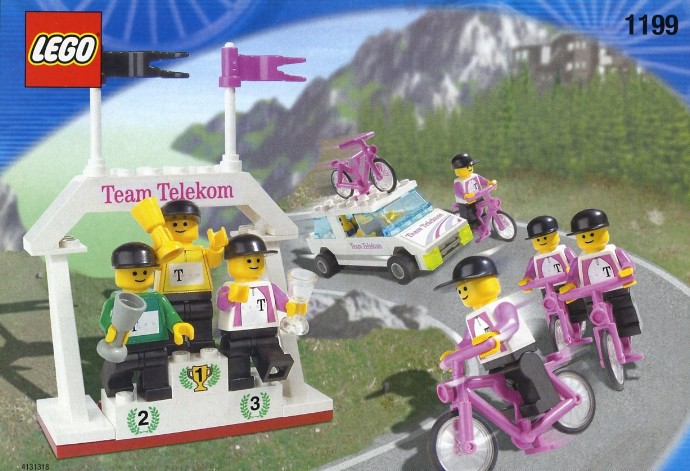 Конструктор LEGO (ЛЕГО) Town 1199 Telekom Race Cyclists and Winners' Podium