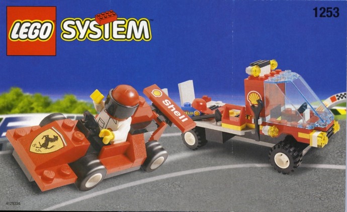 Конструктор LEGO (ЛЕГО) Town 1253 Shell Race Car Transporter