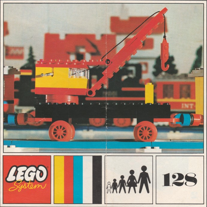 Конструктор LEGO (ЛЕГО) Trains 128 Mobile Crane (Plate Base)