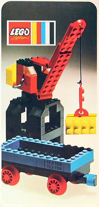 Конструктор LEGO (ЛЕГО) Trains 132 Port Crane and Flat Wagon
