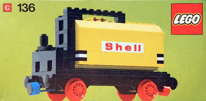 Конструктор LEGO (ЛЕГО) Trains 136 Tanker Wagon