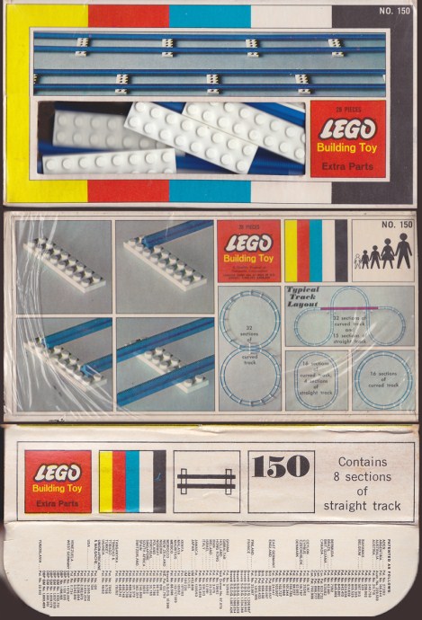 Конструктор LEGO (ЛЕГО) Samsonite 150 Straight Train Track
