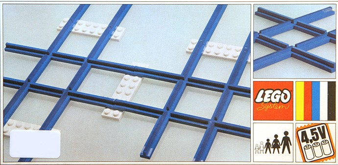 Конструктор LEGO (ЛЕГО) Trains 155 2 Cross Rails, 8 Straight Tracks, 4 Base Plates