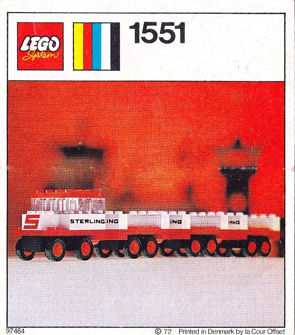 Конструктор LEGO (ЛЕГО) LEGOLAND 1551 Sterling Baggage Train