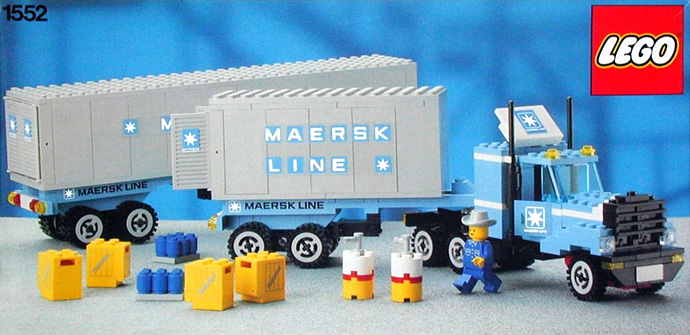 Конструктор LEGO (ЛЕГО) Town 1552 Maersk Truck and Trailer Unit