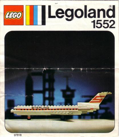 Конструктор LEGO (ЛЕГО) LEGOLAND 1552 Sterling Boeing 727
