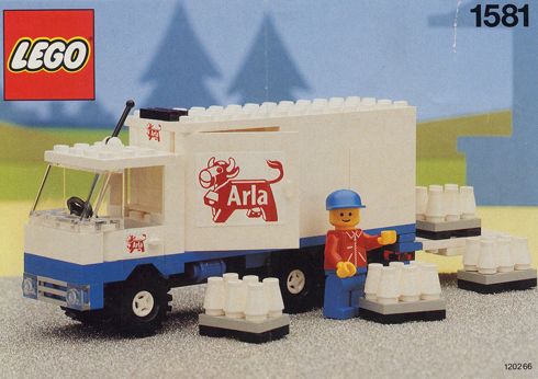 Конструктор LEGO (ЛЕГО) Town 1581 Arla Milk Delivery Truck