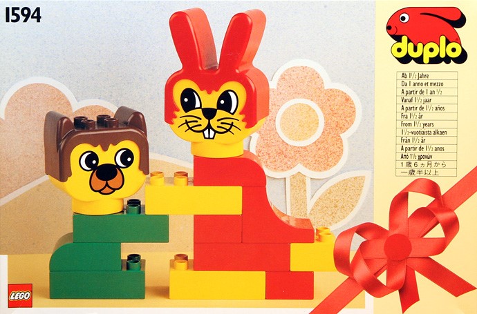 Конструктор LEGO (ЛЕГО) Duplo 1594 Rabbit and Bear Friend