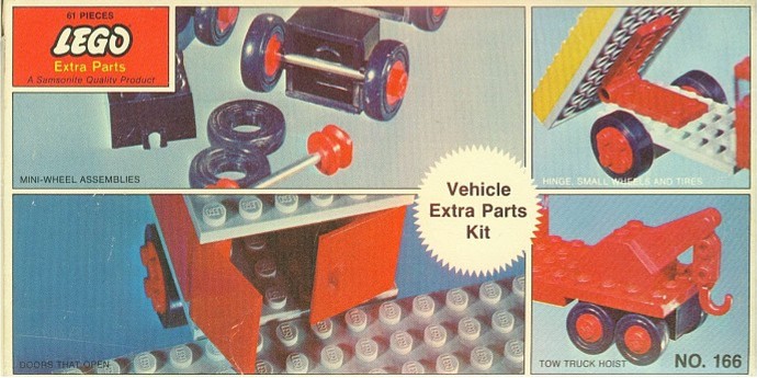 Конструктор LEGO (ЛЕГО) Samsonite 166 Vehicle Extra Parts Kit