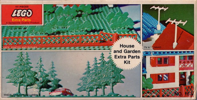 Конструктор LEGO (ЛЕГО) Samsonite 167 House and Garden Extra Parts Kit