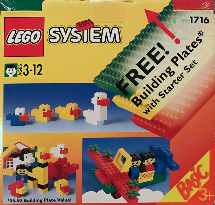 Конструктор LEGO (ЛЕГО) Basic 1716 Starter Set with Building Plates