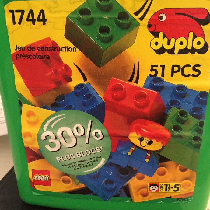 Конструктор LEGO (ЛЕГО) Duplo 1744 Medium Bucket