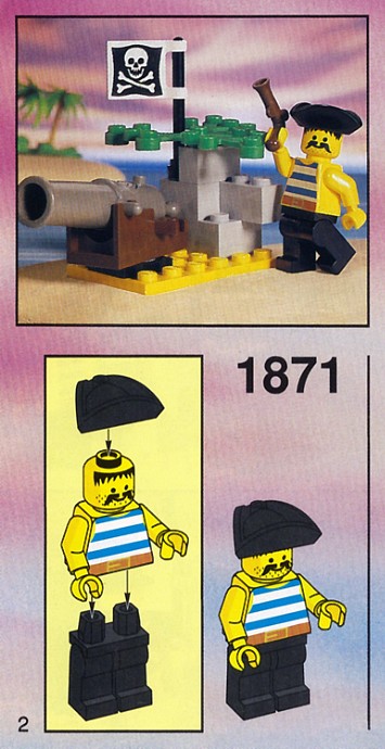 Конструктор LEGO (ЛЕГО) Pirates 1871 Pirates Cannon