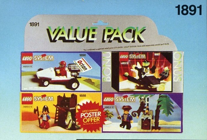 Конструктор LEGO (ЛЕГО) Assorted 1891 Four Set Value Pack