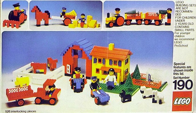 Конструктор LEGO (ЛЕГО) Building Set with People 190 Farm Set