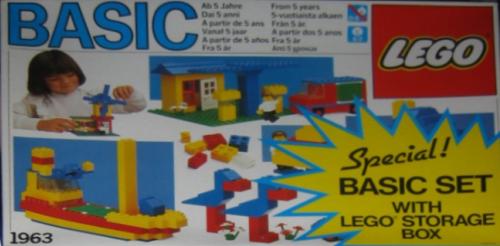 Конструктор LEGO (ЛЕГО) Basic 1963 Basic Set with Storage Case