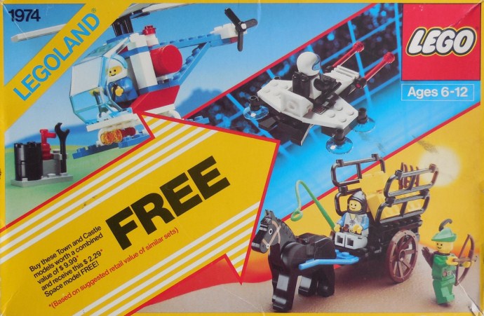 Конструктор LEGO (ЛЕГО) Assorted 1974 Triple Pack
