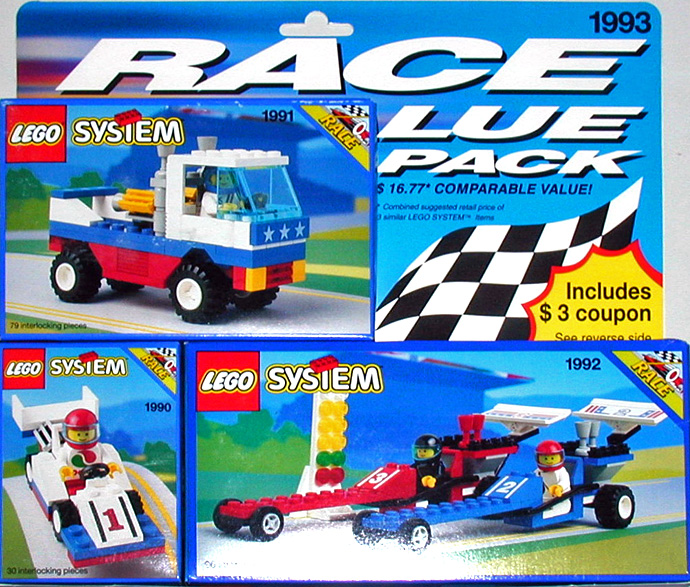 Конструктор LEGO (ЛЕГО) Town 1993 Race Value Pack