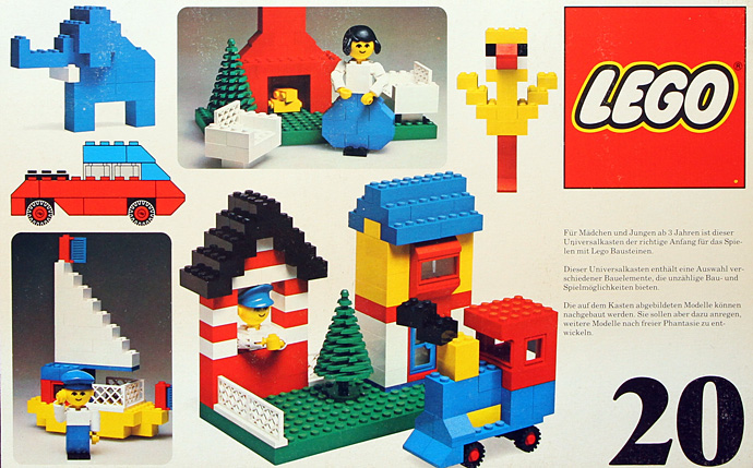 Конструктор LEGO (ЛЕГО) Basic 20 Basic Building Set, 3+