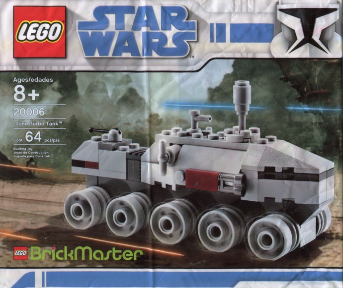 Конструктор LEGO (ЛЕГО) Star Wars 20006 Clone Turbo Tank