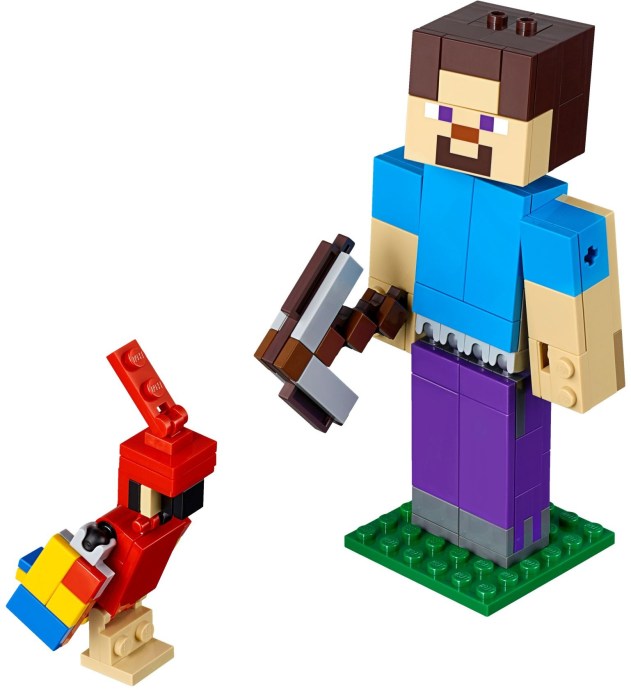 Конструктор LEGO (ЛЕГО) Minecraft 21148 Minecraft Steve BigFig with Parrot