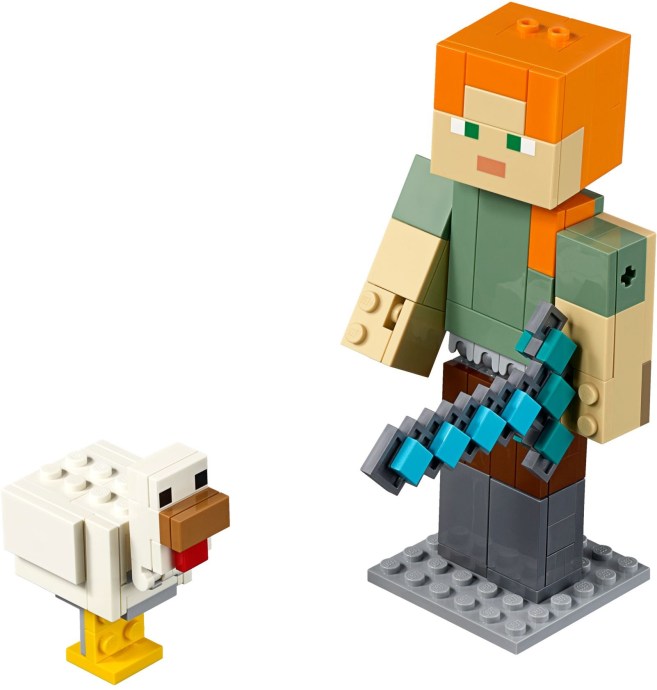 Конструктор LEGO (ЛЕГО) Minecraft 21149 Minecraft Alex BigFig with Chicken
