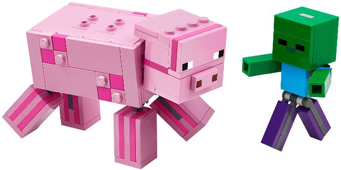 Конструктор LEGO (ЛЕГО) Minecraft 21157 Pig with Zombie Baby