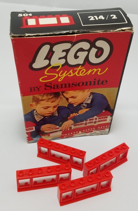 Конструктор LEGO (ЛЕГО) Samsonite 214_2 1 x 6 x 2 Triple-Pane Window in Frame