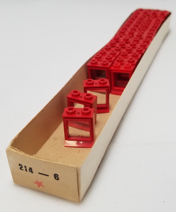 Конструктор LEGO (ЛЕГО) System 214_6 1 x 2 x 2 Window in Frame