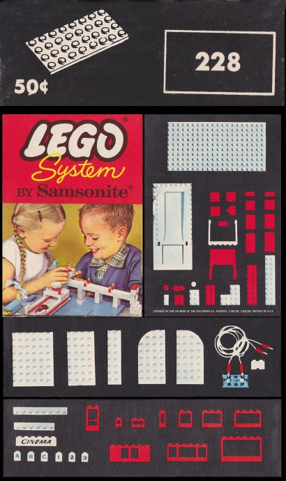 Конструктор LEGO (ЛЕГО) Samsonite 228 4 X 8 Plates